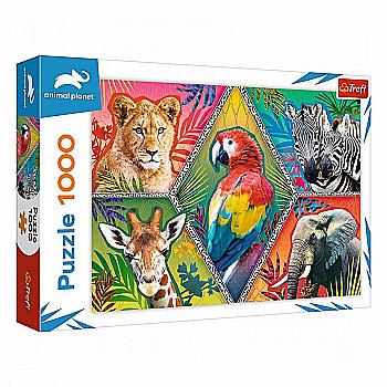 Пазл "1000" - Экзотические животные / Discovery Animal Planet, Trefl, 10671 Пазл "1000" - Экзотические животные / Discovery Animal Planet, Trefl, 10671