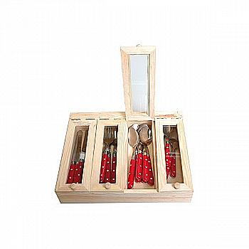 Заготовка деревянная Коробка для столовых принадлежностей 32*25*7 см, 14001496 ТМ "Artemio"