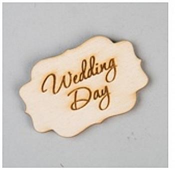 Заготівка дерев`яна Шильда "Wedding Day", Ч268 Заготівка дерев`яна Шильда "Wedding Day", Ч268
