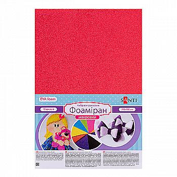 Фоамиран ЭВА красный махровый, 20*30 см, 742738
