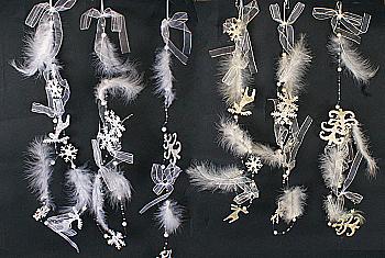 Гірлянда з стрічок, пуху і декоративних фігурок 90 см, 6 вид., 199-O51 Гірлянда з стрічок, пуху і декоративних фігурок 90 см, 6 вид., 199-O51