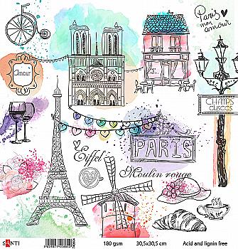 Бумага для скрапбукинга №34, 30.5*30.5 см, 740804