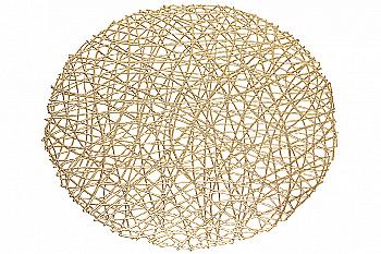 Підтарільник круглий "Модерн" 38 см, золото, 444-130 Підтарільник круглий "Модерн" 38 см, золото, 444-130