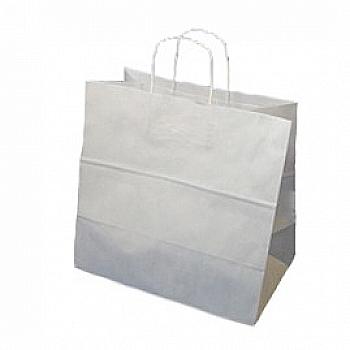 Крафт пакет з ручкою "Ecobag" 500*180*390, 100 г, біл., Е8001100 Крафт пакет з ручкою "Ecobag" 500*180*390, 100 г, біл., Е8001100