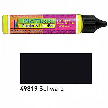 Контур в стікері PIC TIXX Опухаючий чорний 29 мл, KR-49819 Контур в стікері PIC TIXX Опухаючий чорний 29 мл, KR-49819