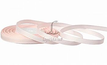 Стрічка репсова 0,6 cм (18 м), GX-07, блідо-рожева