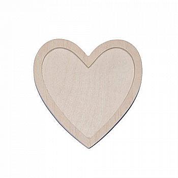Панно-підвіска серце класичне (ф. 1 см, 12 см)