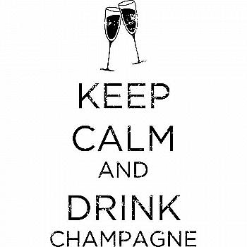 Штамп Вінтаж Keep calm and Drink champagne, 10004082 ТМ "Artemio"