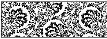 Калька "Чорне і біле" 115г 21*30см Віяловий візерунок UR 53984609R