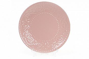 Тарілка керамічна десертна рожева 21,5 см, 931-194