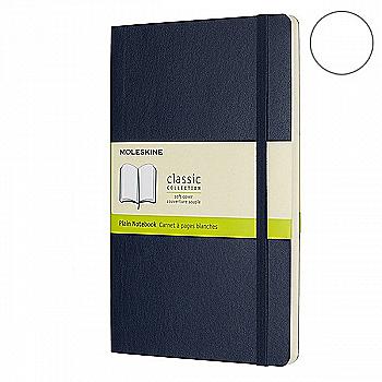 Блокнот Сапфир мягкий средний нелинованный, Moleskine Classic, QP618B20F Блокнот Сапфир мягкий средний нелинованный, Moleskine Classic, QP618B20F