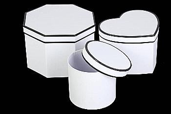 Подарункова коробка сер., серце, W7372