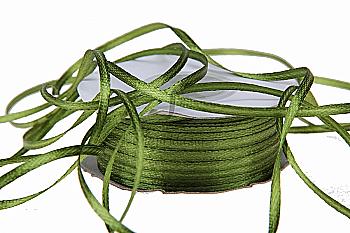 Стрічка атлас 3 мм-91 м, 108, оливково-зелений