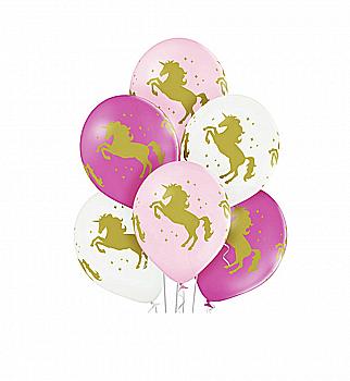 Кулька повітряна Шовкографія 30 см "Єдиноріг", 1103-1675