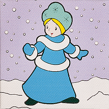 Розмальовка-магніт 7*7 см, FLV-037