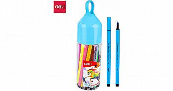 Фломастеры Deli EC10526 Color Run туба 24 цв. 1 мм, 75022 Фломастеры Deli EC10526 Color Run туба 24 цв. 1 мм, 75022