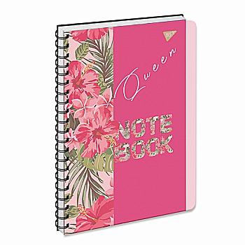 Зошит А4/144 кл. YES пласт.обкл. Queen, 160112