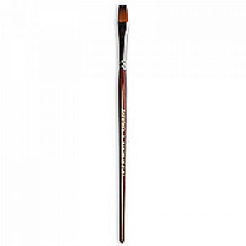 Пензлик "Живопис" 1122 Синтетика плоска № 08 коротка ручка рудий ворс