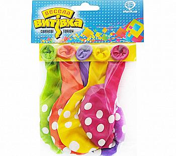 Набір кульок латексних горох 30 см 5 од, 1111-5136