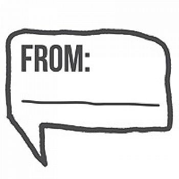 Штамп дерев`яний d=3,5 см "From:", WE8008 ТМ "Woodies"