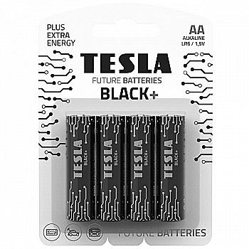 Батарейка TESLA LR06 AA BLACK+ щелочная (4 шт/бл.) цена указ. за бл. Батарейка TESLA LR06 AA BLACK+ щелочная (4 шт/бл.) цена указ. за бл.