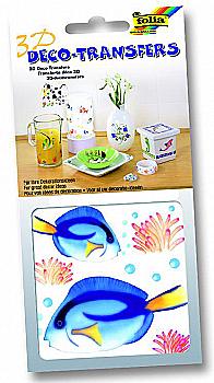 Наліпки 3D декоративні 10*10 см Блакитна рибка, 18115 Folia Наліпки 3D декоративні 10*10 см Блакитна рибка, 18115 Folia