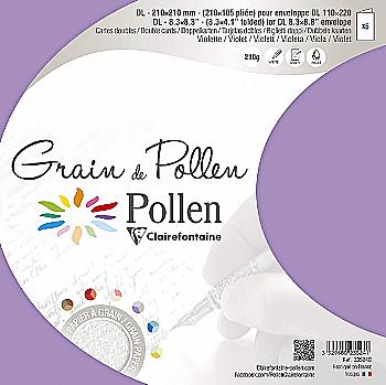 Заготовка д/открыток сложенная зернистая Pollen 105*210 мм/210 г, Violet/Фиолетовый, 23524C Заготовка д/открыток сложенная зернистая Pollen 105*210 мм/210 г, Violet/Фиолетовый, 23524C