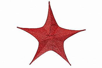 Зірка декоративна червона, 40 см, 5-64632