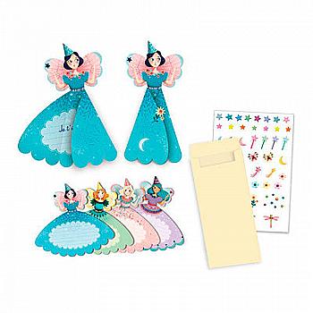 Набор бумажных приглашений "Феи", DJ04783 DJECO