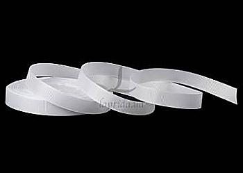 Лента репсовая 1,2 cм-18 м, GX-01 белая1