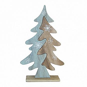 Декор НР Ялинка МДФ 2х кольорова синя S 25*14.5см, 106771 Декор НР Ялинка МДФ 2х кольорова синя S 25*14.5см, 106771