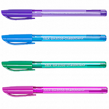 Ручка масляная прозр. синяя, BM.8358-01