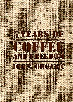 Блокнот "5 YEARS OF COFFEE AND FREEDOM", (7742)
