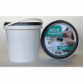 Фарба акрилова грунтовка Deco Kompozit біла 1 л Фарба акрилова грунтовка Deco Kompozit біла 1 л
