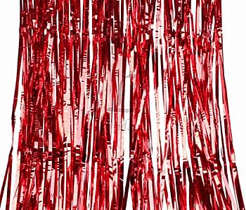 Шторка для фотозоны красная, 1*2м, 5-67893