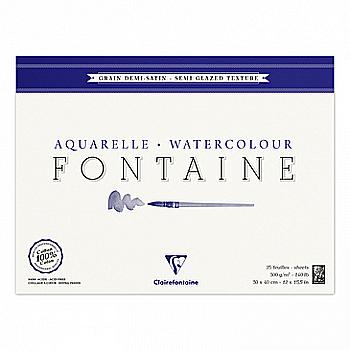 Склейка для акварели 30*40 см Fontaine WaterColor 25 л. (300 г/м2), 96407C Склейка для акварели 30*40 см Fontaine WaterColor 25 л. (300 г/м2), 96407C