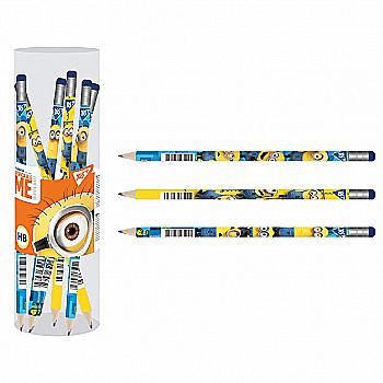 Карандаш ч/г круглый с ласт. "Minions" 280506 Карандаш ч/г круглый с ласт. "Minions" 280506