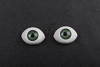 Очі іграшкові, овал 7,5*10 мм, зелені, 2-459479