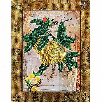 Набор для вышивания "Фрукты. Лимон" 16,5*21,5, ОР5515