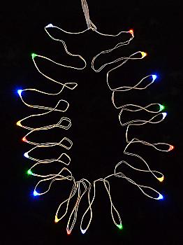 Электрогирлянда Yes! Fun LED-нить, 20 ламп, многоцветная, 2,10 м., 1 реж.мигания, серебрян.провод., 801124 Электрогирлянда Yes! Fun LED-нить, 20 ламп, многоцветная, 2,10 м., 1 реж.мигания, серебрян.провод., 801124