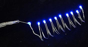 Электрогирлянда LED-нить, 10 ламп, голубая, 0,55 м., 1 реж.мигания, серебрян.провод., 801101 Электрогирлянда LED-нить, 10 ламп, голубая, 0,55 м., 1 реж.мигания, серебрян.провод., 801101