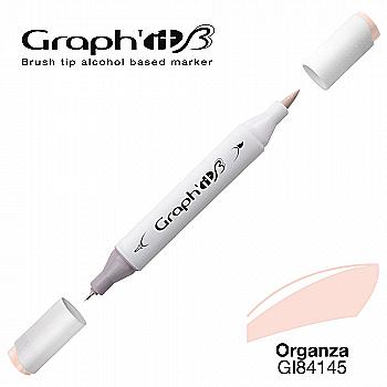Маркер двосторонній Brushmarker, Органза (бежево-рожевий 4145), GI84145 Graph`it Маркер двосторонній Brushmarker, Органза (бежево-рожевий 4145), GI84145 Graph`it