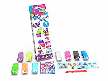 Набір для ліплення з тістом "Shine" ТМ Lovin, 9 кольорів, 41180 Набір для ліплення з тістом "Shine" ТМ Lovin, 9 кольорів, 41180