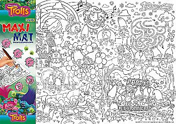 Розмальовка Maxi Mat "Trolls" 480*680 мм, 741971 Розмальовка Maxi Mat "Trolls" 480*680 мм, 741971