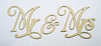Заготівка Слово "Mr & Mrs", 0361
