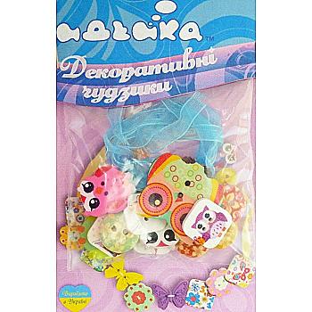 Набор деревянных пуговиц "Совы", 97055