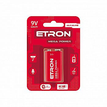 Батарейка ETRON 6F22-9V-C1 9 V солевая 1329 (1 шт/бл.) цена указ. за 1 шт. Батарейка ETRON 6F22-9V-C1 9 V солевая 1329 (1 шт/бл.) цена указ. за 1 шт.