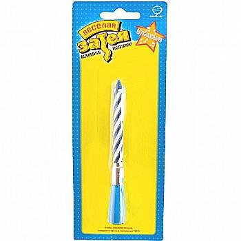 Свічка д/торту музична синя, 1502-1122