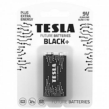 Батарейка TESLA 6LR61 9 V BLACK+ щелочная (1 шт/бл.)(крона)
