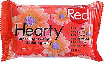 Пластика самозастигаюча Hearty, Червона, 50 г, Padico в Пластика самозастигаюча Hearty, Червона, 50 г, Padico в